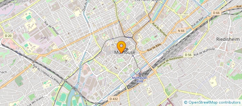 localisation de l'entreprise RADIO REG LIBRE DREYECKLAND SUD ALSACE à MULHOUSE