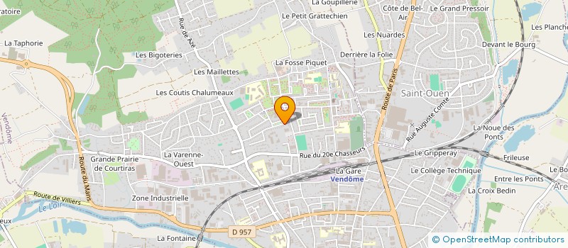 localisation de l'entreprise RADIO REGIONALE VENDOMOISE  VENDOME