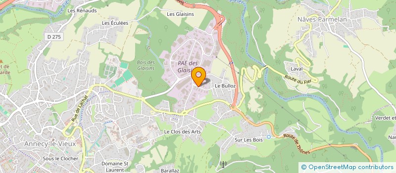 localisation de l'entreprise RADIO RGE à ANNECY