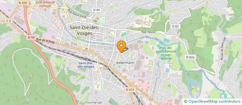 localisation de l'entreprise RADIO SAINT-DIE ASSO à SAINT-DIE-DES-VOSGES