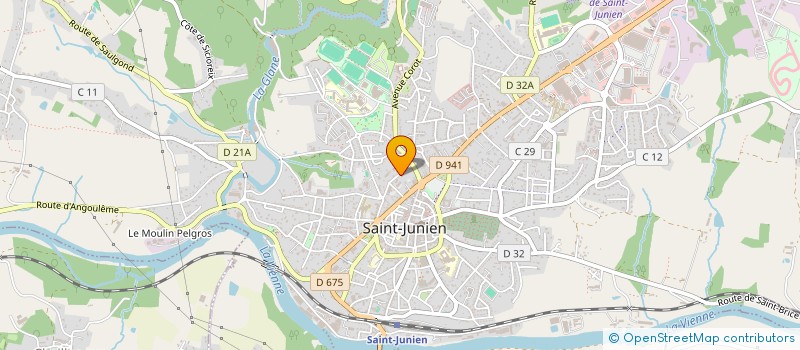localisation de l'entreprise RADIO SAINT JUNIEN à SAINT-JUNIEN