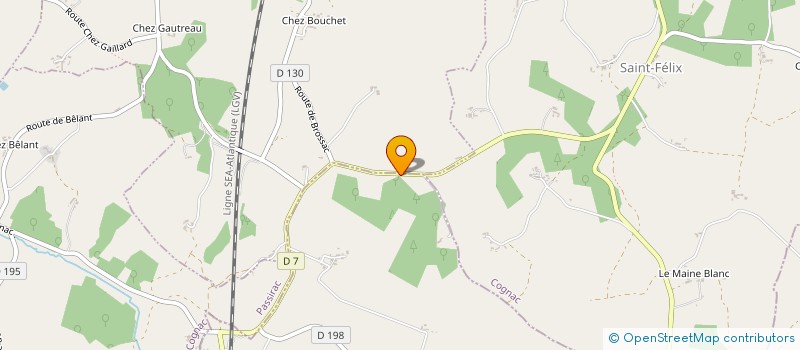 localisation de l'entreprise RADIO SUD CHARENTE à BROSSAC