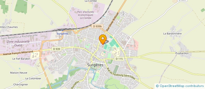 localisation de l'entreprise RADIO SURGERES  SURGERES