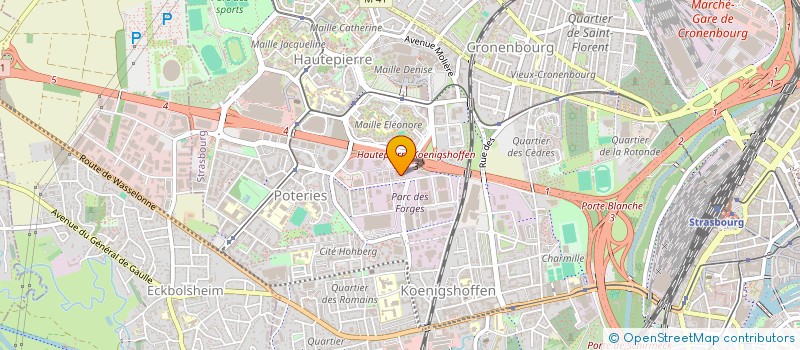 localisation de l'entreprise RADIO SYSTEMES INGENIERIE VIDEO TECHNOLOGIES à STRASBOURG