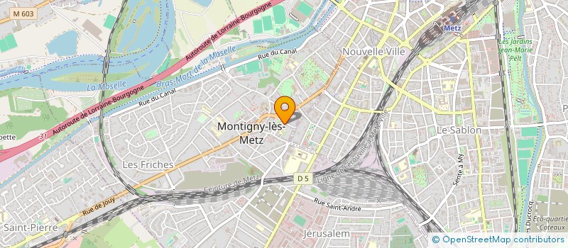 localisation de l'entreprise RADIO TELE 57 à MONTIGNY-LES-METZ