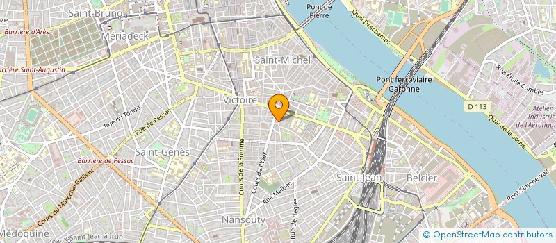 localisation de l'entreprise RADIO TELE GARONNE à BORDEAUX