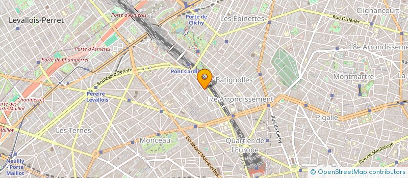 localisation de l'entreprise RADIO TELE LEGENDRE à PARIS