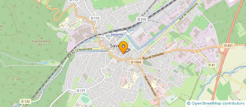 localisation de l'entreprise RADIO TELE PHILLIPPS à SAVERNE