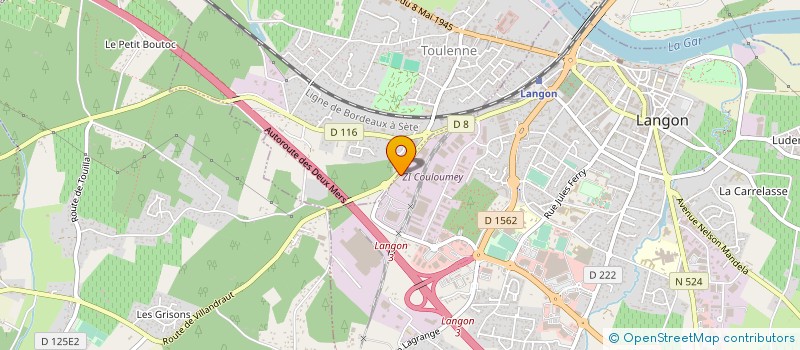 localisation de l'entreprise RADIO TELEVISION J P ABRIBAT  TOULENNE