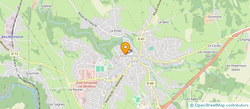 localisation de l'entreprise RADIO-TELEVISION J. P. TOURON à MONISTROL-SUR-LOIRE
