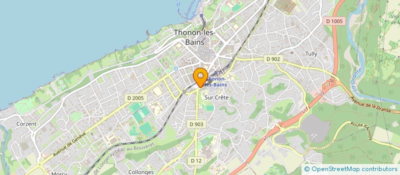 localisation de l'entreprise RADIO-TELEVISION PIOTON ET CHAPPUIS à THONON-LES-BAINS