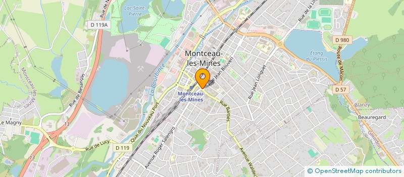 localisation de l'entreprise RADIO TELEVISION SPECTACLE J-L STILL  MONTCEAU-LES-MINES