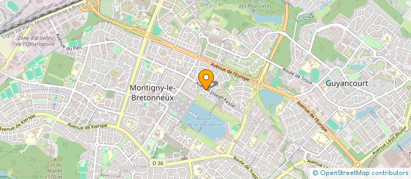 localisation de l'entreprise RADIO TELEVISION VOIX DE LA CROIX  MONTIGNY-LE-BRETONNEUX