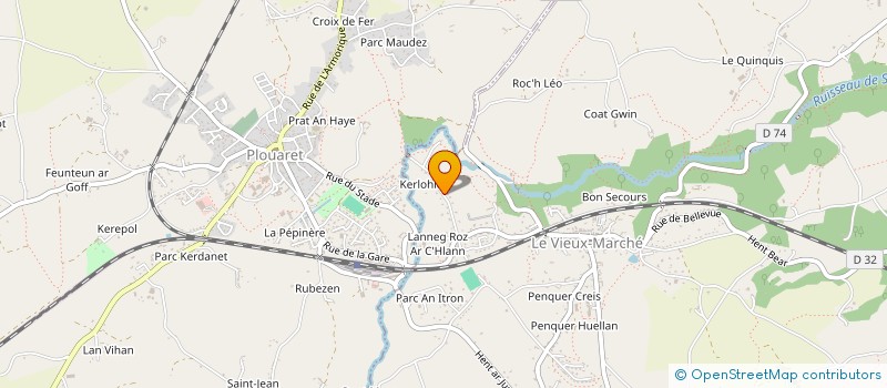 localisation de l'entreprise RADIO TREGOR-GOELO à LE VIEUX-MARCHE