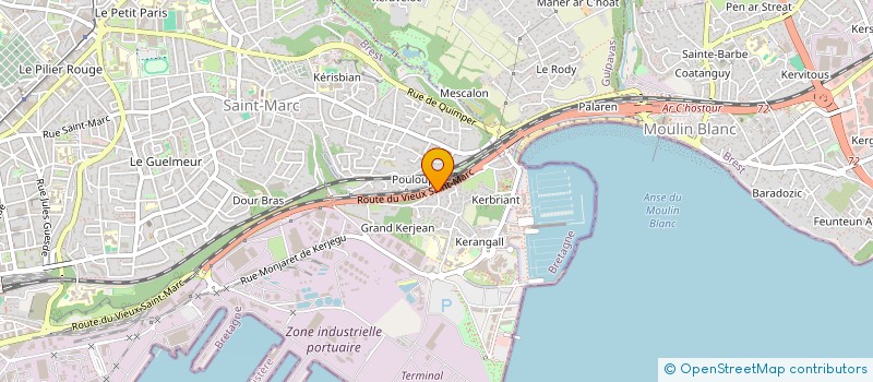 localisation de l'entreprise RADIO U à BREST