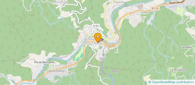 localisation de l'entreprise RADIO VALLESPIR  AMELIE LES BAINS