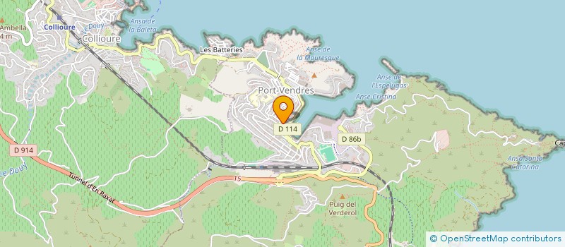 localisation de l'entreprise RADIO VERMEILLE  PORT-VENDRES