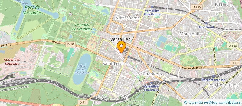 localisation de l'entreprise RADIOBAP à VERSAILLES