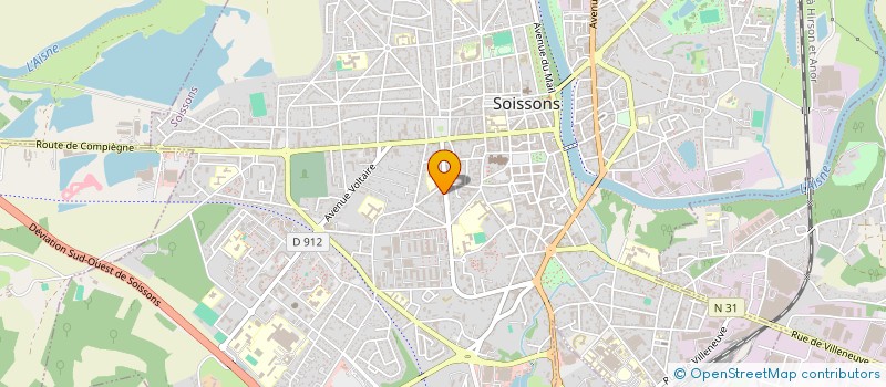 localisation de l'entreprise RADIOCINE à SOISSONS
