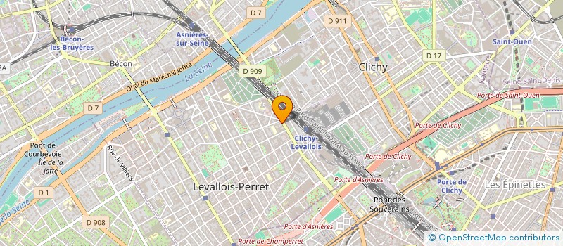 localisation de l'entreprise RADIOCOMSAT  LEVALLOIS-PERRET