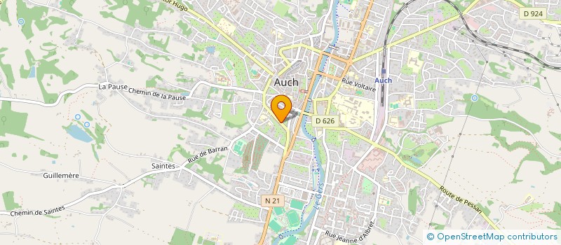 localisation de l'entreprise RADIOLIBFUSION à AUCH