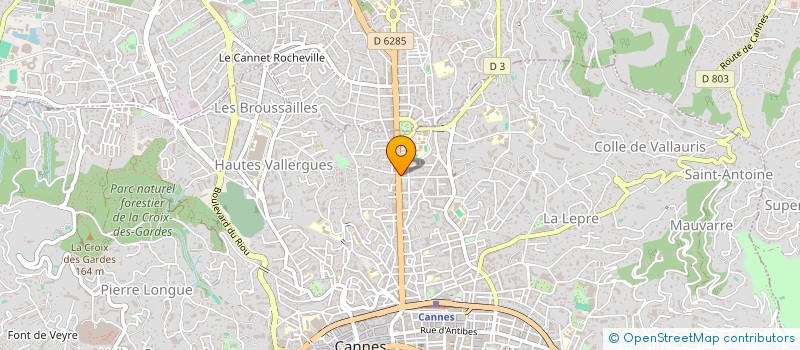 localisation de l'entreprise RADIOLOGIE DENTAIRE  CANNES