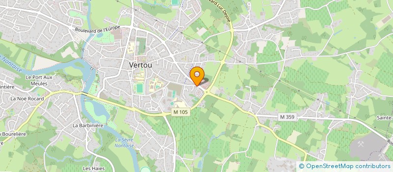 localisation de l'entreprise RADIOLOGIE LA HAUTE BRETONNIERE  VERTOU