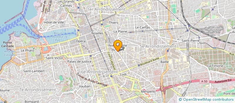 localisation de l'entreprise RADIOLOGIE LODI NOTRE DAME 2 à MARSEILLE