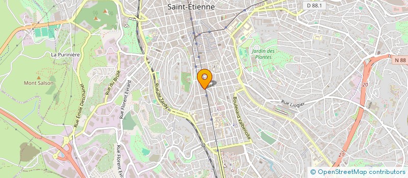 localisation de l'entreprise RADIOPULSE INVESTISSEMENT  SAINT-ETIENNE