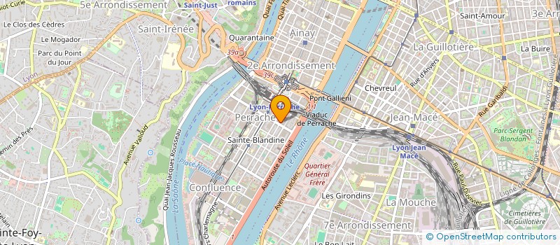 localisation de l'entreprise RADIOS CHRETIENNES FRANCE LYON FOURVIERE  LYON