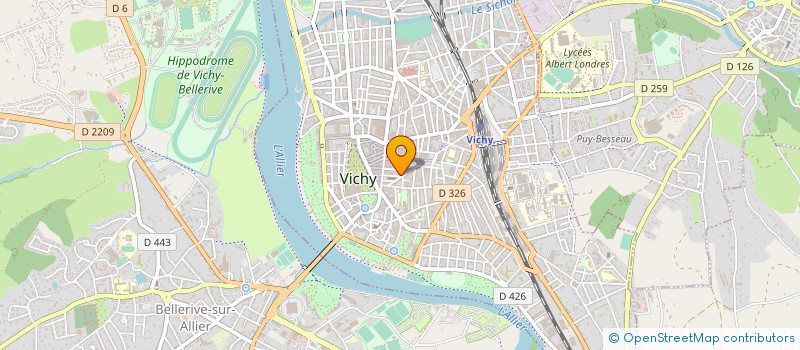 localisation de l'entreprise RADIOTEL AUVERGNE à VICHY
