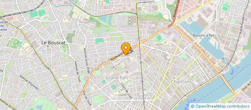 localisation de l'entreprise RADIOTHERAPIE DE BORDEAUX NORD à BORDEAUX