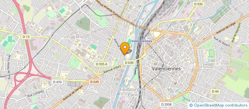 localisation de l'entreprise RADIOTHERAPIE LES DENTELLIERES à VALENCIENNES