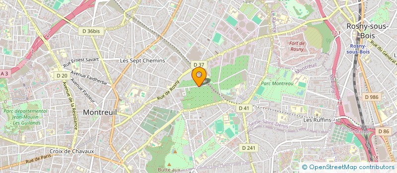 localisation de l'entreprise RADIS-KALE COMPOST ET JARDIN à MONTREUIL