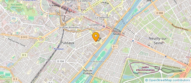 localisation de l'entreprise RADISSON HOSPITALITY FRANCE à PUTEAUX