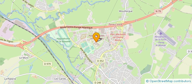 localisation de l'entreprise RADIX-HENNEBELLE à PARAY-LE-MONIAL