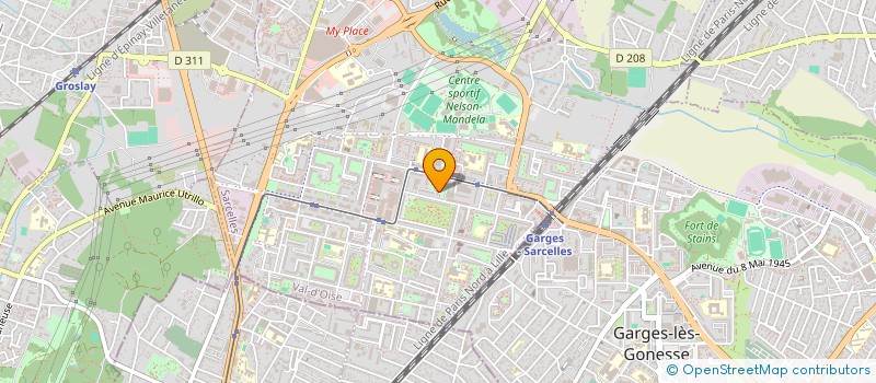 localisation de l'entreprise RADJAI  SARCELLES