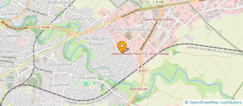localisation de l'entreprise RADJAMANY à NIORT