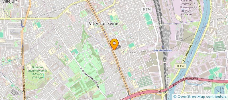 localisation de l'entreprise RADMO COIFFURE à VITRY-SUR-SEINE