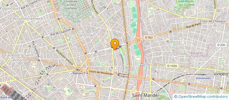 localisation de l'entreprise RADO  PARIS