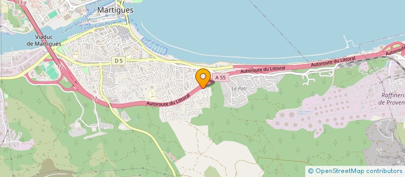 localisation de l'entreprise RADO BTP à MARTIGUES