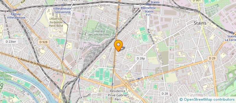 localisation de l'entreprise RADOJEVIC  PIERREFITTE-SUR-SEINE