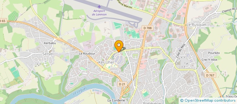 localisation de l'entreprise RADOMES à LANNION