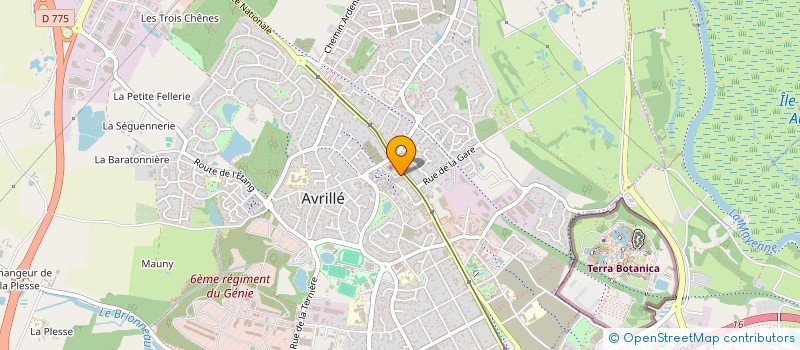 localisation de l'entreprise RADON à AVRILLE