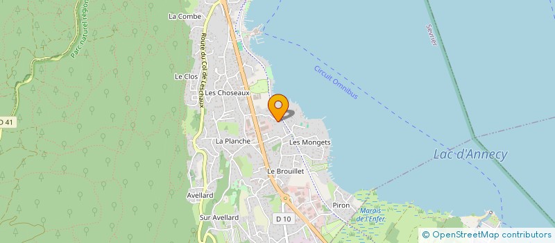 localisation de l'entreprise RADOREY  SEVRIER