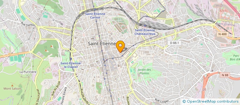 localisation de l'entreprise RADOSTA J-N ET PETIOT M à SAINT-ETIENNE