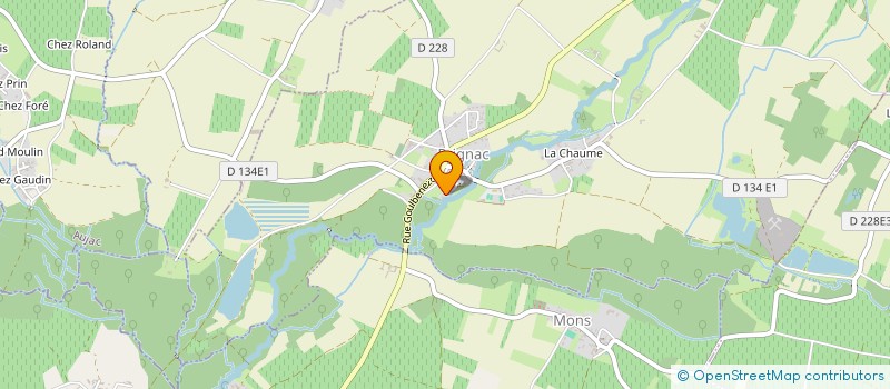 localisation de l'entreprise RADOUX- MAPAL  PRIGNAC