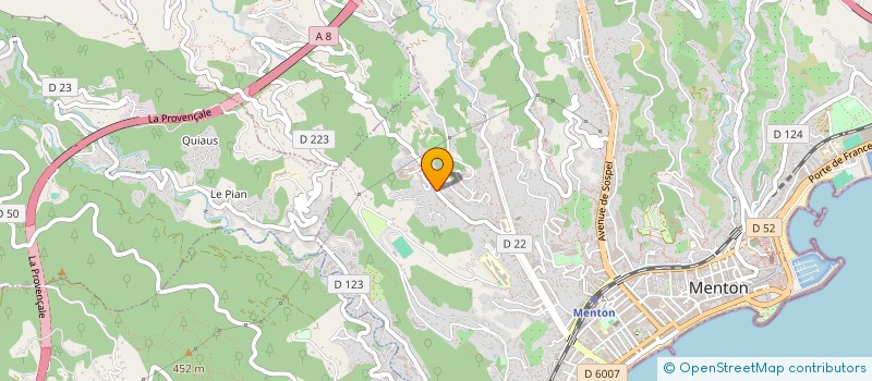 localisation de l'entreprise RADU BTP à MENTON