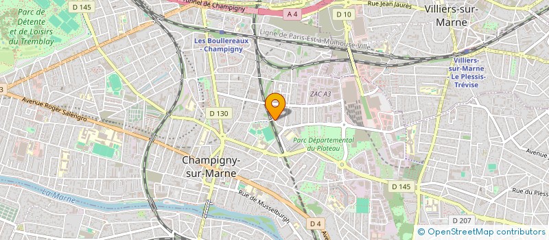 localisation de l'entreprise RADU CONCEPT HABITAT à CHAMPIGNY-SUR-MARNE