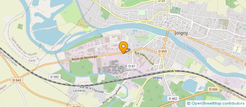 localisation de l'entreprise RADU CONSTRUCTION à JOIGNY